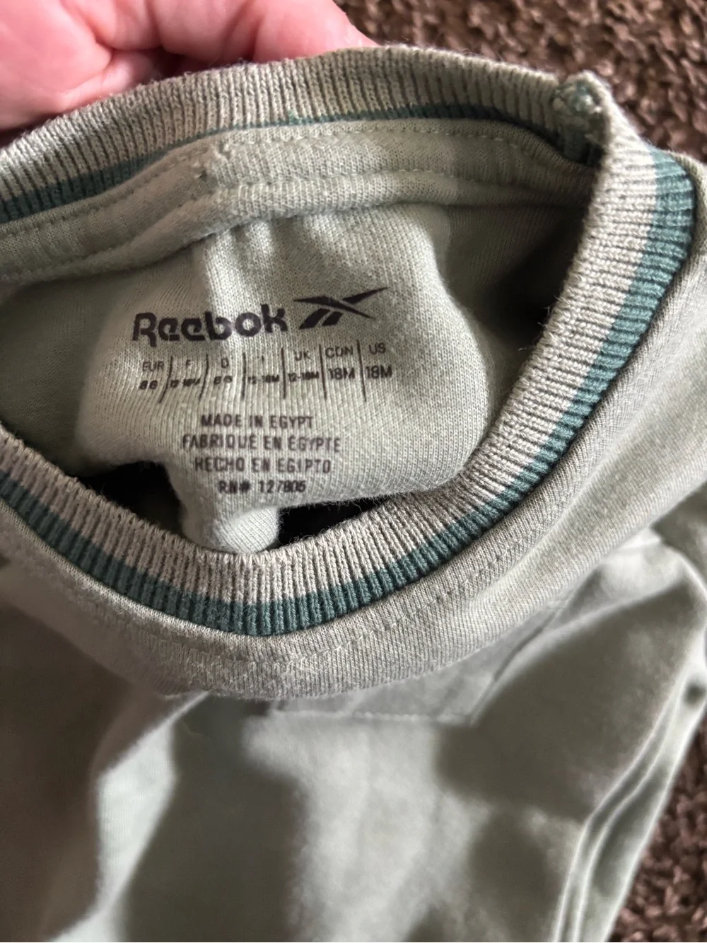 Reebok Kids Sage Green Pocket Tee & Teal Panel Shorts Set